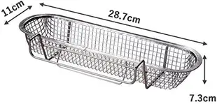 日本製 下村企販 不鏽鋼筷子瀝水籃 18-8不銹鋼 餐具瀝水籃 餐具置物架 筷子 湯匙 流理台【小福部屋】