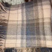 Alpaca Throw Blanket 50” X 50” Exclusive 4”Flange X 4