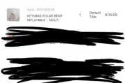 Kithmas Holiday Polar Bear Inflatable. Order Confirmed - Ships Upon Arrival!