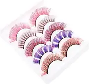 ARTSEWPLY Individual False Eyelashes Extensions Curl Natural Look Makeup Lashes for Eye Makeup Dense and Comfortable Easy to Apply for All Occasions