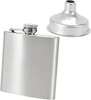 Generic 2pcs Portable Outdoor Stainless Steel Wine Flask Leakproof Liquor Flask for Camping Hiking BBQ Daily Canteen