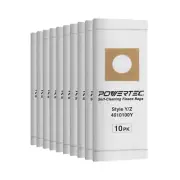 POWERTEC 75057 High Efficiency Filter Bag for Hoover Vacuum Stle Y / Z, 10PK