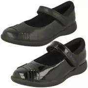 Girls Clarks Etch Beam Rainbow Detailed School Shoes