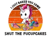 unicorn sticker funny cupcakes weatherproof bumper vinyl decal