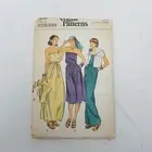 Vogue 9540 Jumpsuit Romper Kimono Jacket Dress Sewing Pattern Womens 14 70s