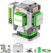 Hueparpro Laser Level 3D Self Leveling Green Beam Tiling Laser Tool, 12 Lines Hi