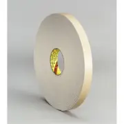 3M Double Coated Polyethylene Foam Tape 4496W, White, 3/4 in x 36 yd,62 mil
