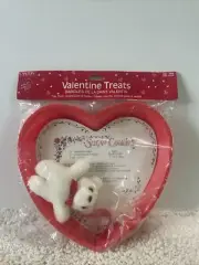 Vtg Carlton Cards Valentine Treats Cookie Cutter With Trey And Bear Nos Heart