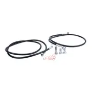 Tusk Front UTV Steel Braided Brake Line For POLARIS RZR XP 1000 Desert