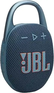 Clip 5, Ultra-Portable JBL Pro Sound, Redesigned Carabiner, Up to 12 Hours of Playtime Plus 3 Hours with Playtime Boost, Waterproof and dustproof, Multi-Speaker Connection by Auracast, Blue