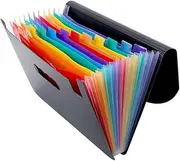 Operitacx 12 Layer A4 Document Folder School Supplies Student Stationery Portable Plastic Multi-Function Folder Organize Papers