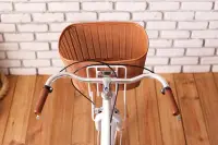 在飛比找Yahoo!奇摩拍賣優惠-((囤貨王))自行車單車優質咖啡色菜籃/高強度塑膠車籃子/置