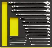 Stahlwille TCS TRAY SET FOR OPEN BOX RING SPANNERS 96830351 Set with 17 Psc. TC