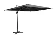 Coolaroo Mindil 3m Square Cantilever Outdoor Umbrella Charcoal