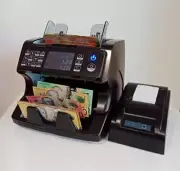 AUSTRALIAN MONEY COUNTING MACHINE CASH COUNTER GENUINE AUSCOUNT AUS1500 w Print