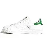 在飛比找遠傳friDay購物優惠-adidas STAN SMITH J 史密斯 全白 綠尾 