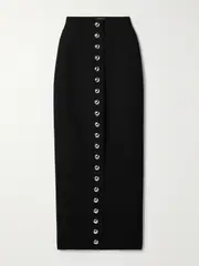 [KHAITE] KHAITE - Brynlee Cady Maxi Skirt - Black - US0 US 0 Black