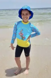 Kids Rash Vest Long Sleeve Top Radicool Save Our Platypus 100+ SPF Size 1 Swim