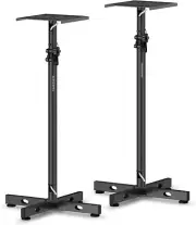 Studio Monitor Stands Adjustable Height Speaker Stands with Cable Management