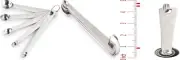 New Star Foodservice 42924 Stainless Steel Measuring Spoons Set, Mini Silver