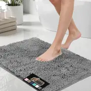 Bathroom Bath Rugs Mat/Quick Dry Microfiber/Machine Washable/Home Decor/Grey.