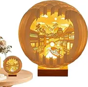 Sunset Mood Light, Paper Cutting Lamp, Bedside Table Night Light - Desk Decoration, Mood Night Lights for Dorm, Countertop, Bedroom
