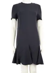 Moschino Couture Black Gold Chain Detail Mini Dress