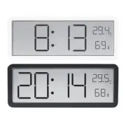 Modern Large Digital Wall Clock with Temperature and Date Clock for Office Use