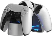 PS5 Controller Charger Station,Dual Charging Dock for Play Station 5 Dualsense Game Controller Support Fast Charging
