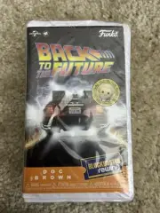 Funko Pop Rewind Back to the Future Doc Brown New Blockbuster Brand New Sealed