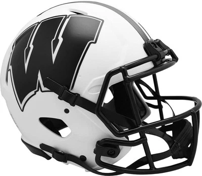 Riddell Wisconsin Badgers LUNAR Alternate Revolution Speed Football Helmet