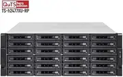 QNAP 24-Bay QuTS Hero NAS, AMD Ryzen 7 3700X 8-core/16-thread 3.6 GHz (Turbo Core 4.4 GHz), 32GB DDR4 RAM (max 128GB RAM), 24 x 2.5/3.5" SATA HDD/SSD