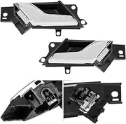 HAUAGEZWU Left Right Door Handle Chrome Door Pull Handle Fit for Holden Captiva 5 Seater 2006-2018 Fit for Saturn Vue 2008-2010 96861998 96861999(2pcs Left and Right)