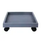 Movable Square Flower Pot Tray for Effortless Transportation of Heavy Planters