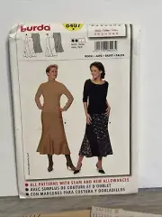 Burda 8407 Misses Skirt Patchwork Pattern 8-20 *Uncut*