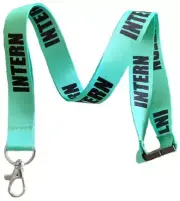INTERN Break Away Lanyard Id Badge Holder Keychain By Execucat