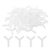 200Pcs Wall Floor Tile Plastic Y Type Spacers Tiling Tools 1.5mm 1/16 Inch White