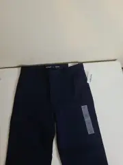 Old Navy Boys Straight Leg Flat Front Uniform Pants - Dark Blue - Size 14