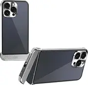 Metal Case for iPhone 16/16 Pro/16 Plus/16 Pro Max, Slim Clear Frameless Aromatherapy Phone Case All-Inclusive Lens Protection Cover,16pro,Silver