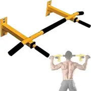 Yes4All Heavy Duty Wall Mounted Pull Up Bar – Multi-Grip Ceiling Strength/Joist Mount/Chin-Up Bar for Home Gym Portable