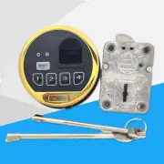 Fingerprint Safe Lock Biometric Gold Keypad Swingbolt Lock W/ 2 Override Keys MA