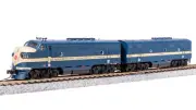 Broadway Limited 7724 N Scale MP EMD F3 AB Eagle Scheme Unit-A Diesel #523/518B