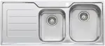 Oliveri Flinders 1 & 3/4 Bowl Sink with Left Hand Drainer