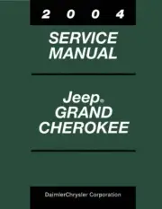 2004 Jeep Grand Cherokee Shop Service Repair Manual Book Engine Drivetrain OEM