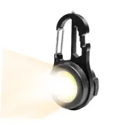 Mini Keychain Flashlight with Magnetic Base - Rechargeable Cob Work Light,