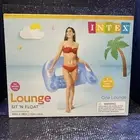 INTEX Sit 'N Float Inflatable Floating Swimming Pool Adult Lounge Chair