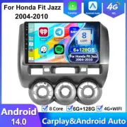 Head Unit For Honda Fit Jazz 2004-10 Car Stereo Android 14 Auto Car Play GPS AHD