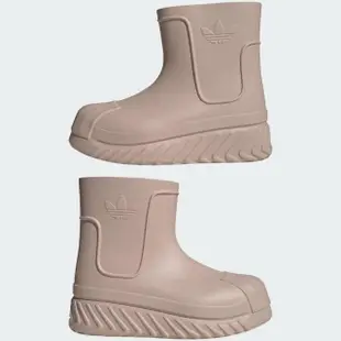 【adidas 愛迪達】AdiFom Superstar Boot W 女 雨鞋 雨靴 防水 厚底 休閒 奶茶(ID4280)