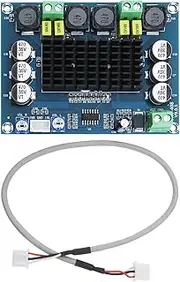 SING F LTD Power Amplifier Board Dual Channel DC12-26V 120W+120W 100dB High Power 92x68x16mm with Terminal Wire Stereo Digital Audio Power Amplifier Board