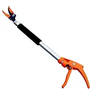 Reach Pruner, Cut and Hold Tree Pruner, Short Reach Branches Bypass Lopper, Fruit Picker with Rotating Head for Garden, Fruit Picking, Branches Trimming